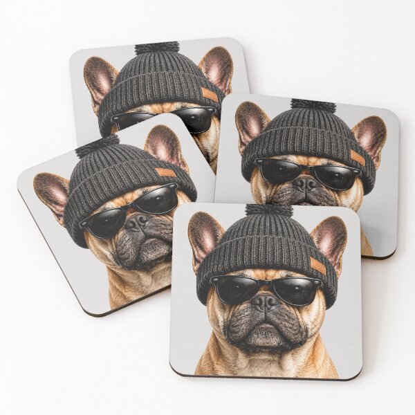 Item preview, Cool French Bulldog Beanie designed and sold by BagFactoryUK.