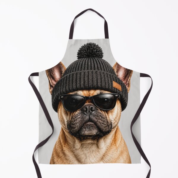 Item preview, Cool French Bulldog Beanie designed and sold by BagFactoryUK.