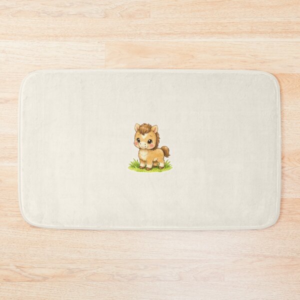 Item preview, Adorable Fluffy Little Pony Cute Baby Horse Aesthetic Sticker designed and sold by mijaczeek.