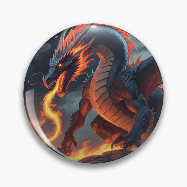 Item preview, Fire Dragon Fantasy Art | Epic Dragon Castle designed and sold by AEVORI.