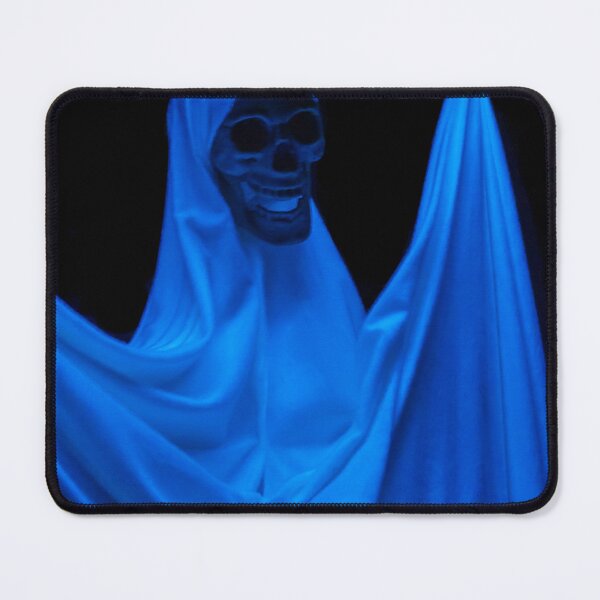 Item preview, Blue Ghost Skeleton Draped In Fabric Under Blacklight For Spooky Halloween Decoration And Costume designed and sold by Nmallia.