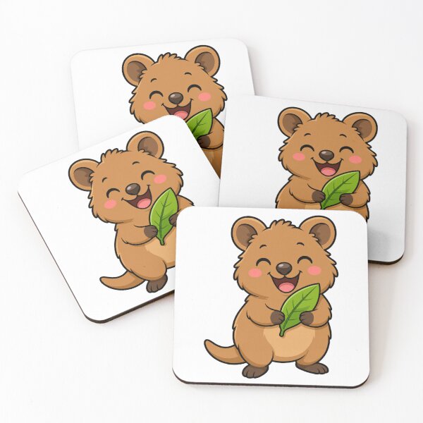 Artikelvorschau, Dont Worry Be Quokka Süßes Glückliches Kawaii Quokka entworfen und verkauft von BoosterShop.