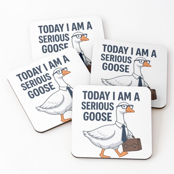 Item preview, Today I Am A Serious Goose - Funny Sarcastic Office Worker Meme designed and sold by raedattia.