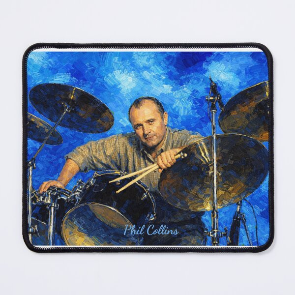 Item preview, Painting of Phil Collins with his Drums and Cymbals designed and sold by Halifaxartguy.