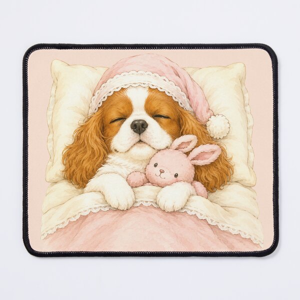 Item preview, Sleepy Cavalier Vol.3 | Sweet Dreams with a Bunny Blenheim Cavalier King Charles Spaniel designed and sold by SakuraWaStyle.