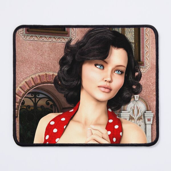 Item preview, Retro Polka Dot Beauty Illustration designed and sold by Vac1.