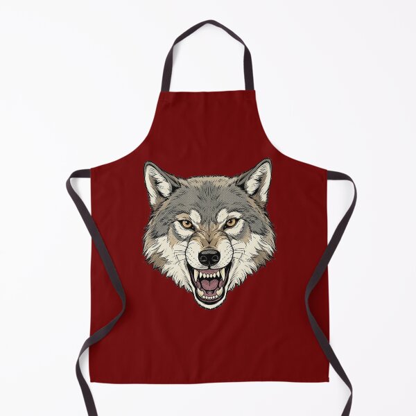 Item preview, Golden-Eyed Wolf Snarl – Bold Comic Style Portrait Art designed and sold by FreiherrPK.