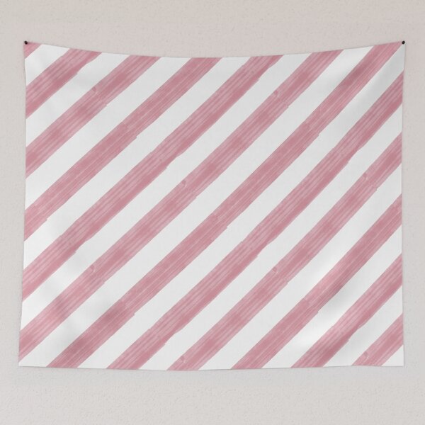 Item preview, Pink Watercolor Stripes-Part of My Vintage Surfboard  and Women's Swimsuit Collection designed and sold by PD-Coastal.
