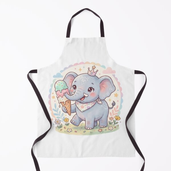 Item preview, A Happy Elephant - Icecream Cone Soft Pink designed and sold by DigitfanStudio.