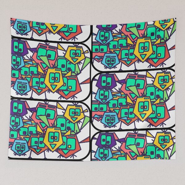 Item preview, Manga Crazy Birds Selfie I doodle  designed and sold by French Papyrus Studio.