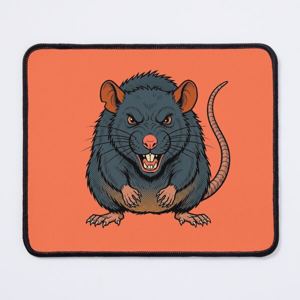 Item preview, Fierce Fanged Rat – Bold Comic Style Angry Rodent Art designed and sold by FreiherrPK.