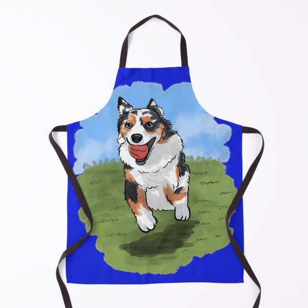 Item preview, Happy Australian Shepherd Running with Ball designed and sold by Littlespetshop.