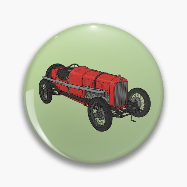 Item preview, Vintage 1914 Grand Prix Racer – Classic Red Racing Car Illustration designed and sold by FreiherrPK.