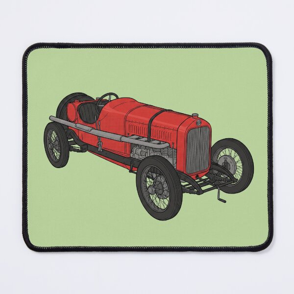 Item preview, Vintage 1914 Grand Prix Racer – Classic Red Racing Car Illustration designed and sold by FreiherrPK.