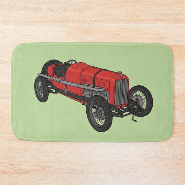 Item preview, Vintage 1914 Grand Prix Racer – Classic Red Racing Car Illustration designed and sold by FreiherrPK.