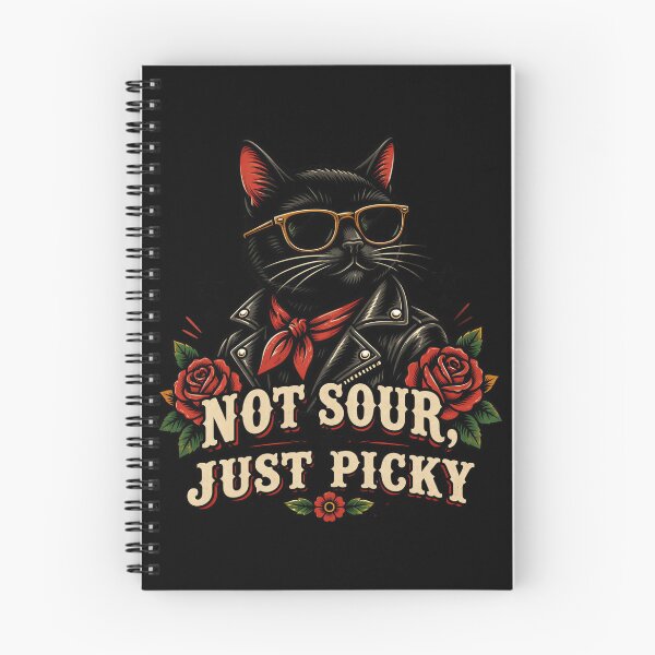 Item preview, Not Sour Just Picky Black Cat Design designed and sold by Quotable Gear.