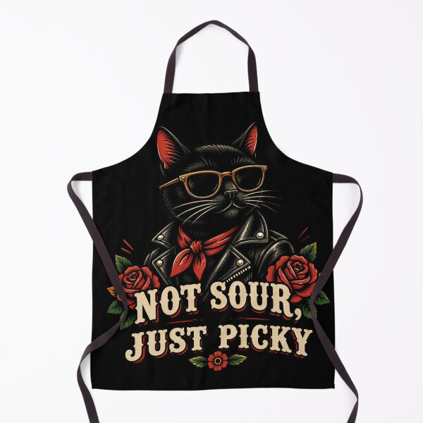 Item preview, Not Sour Just Picky Black Cat Design designed and sold by Quotable Gear.