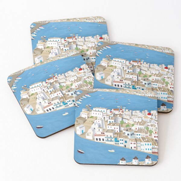 Item preview, Mykonos, Grecia, isla griega por la artista Carla Daly designed and sold by Carla Daly.