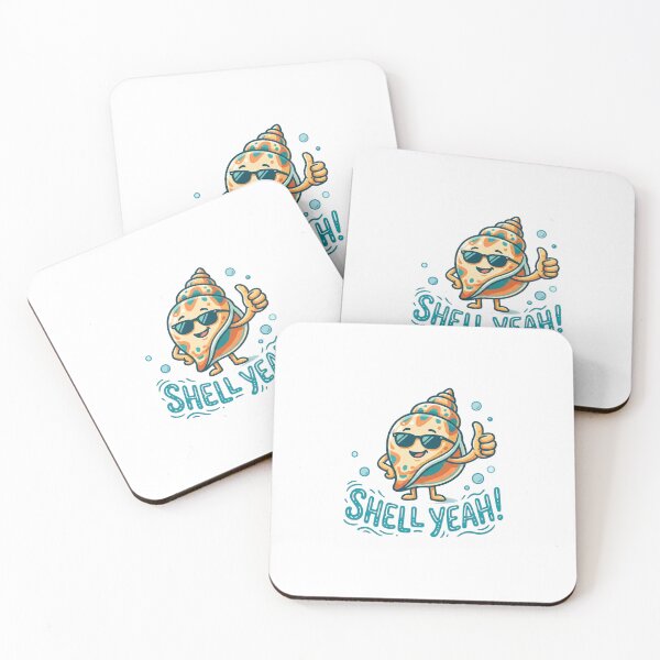 Item preview, Shell Yeah Funny Summer Beach Tee designed and sold by 7Four1 Designs.