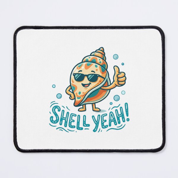 Item preview, Shell Yeah Funny Summer Beach Tee designed and sold by 7Four1 Designs.