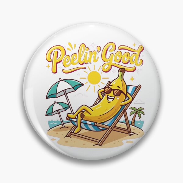 Item preview, Peelin' Good Funny Summer Banana Tee designed and sold by 7Four1 Designs.