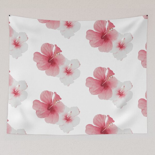 Item preview, Hibiscus - watercolor flowers designed and sold by AquaPixelFusion.