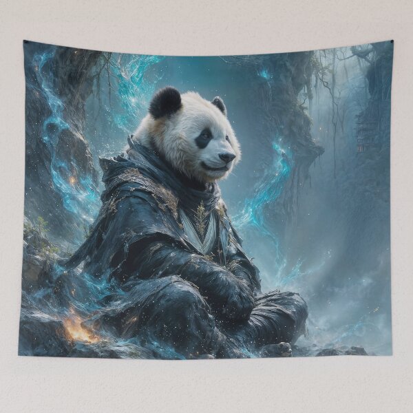 Item preview, Cosmic Panda Monk - Spirit of the Forest designed and sold by BroPagandaPanda.