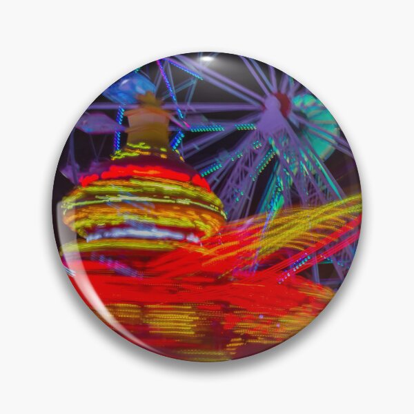 Item preview, Vibrant Carnival Lights and Ferris Wheel Motion at Night Amusement Park designed and sold by Nmallia.