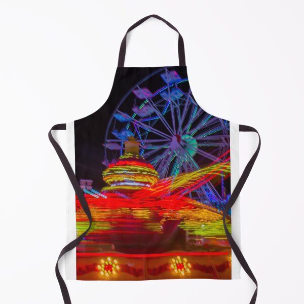Item preview, Vibrant Carnival Lights and Ferris Wheel Motion at Night Amusement Park designed and sold by Nmallia.