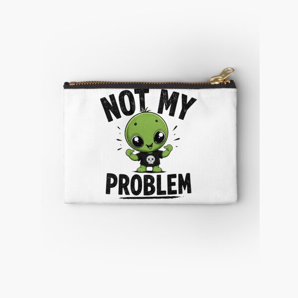 Item preview, Not My Problem Funny Alien Shirt | Cute Green Alien Graphic | Sarcastic Humor Vintage Tee designed and sold by Diesel outlaw .