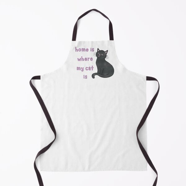 Item preview, Black Cat Home Is Where My Cat Is Cute Funny designed and sold by winterpumpkin.