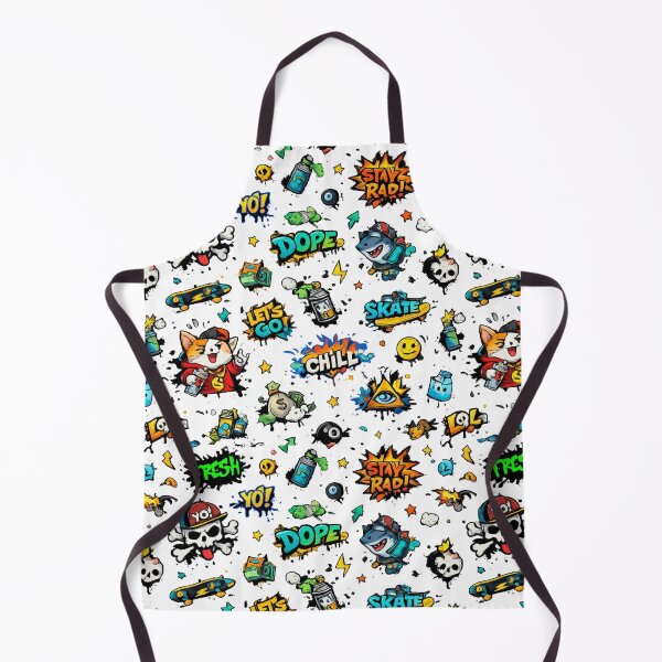Item preview, Urban Skate, Hip Hop & Cartoon Doodle Pattern designed and sold by RedPixelPlus.