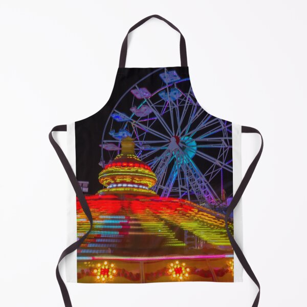 Item preview, Vibrant Carnival Lights and Ferris Wheel Motion at Night Amusement Park designed and sold by Nmallia.