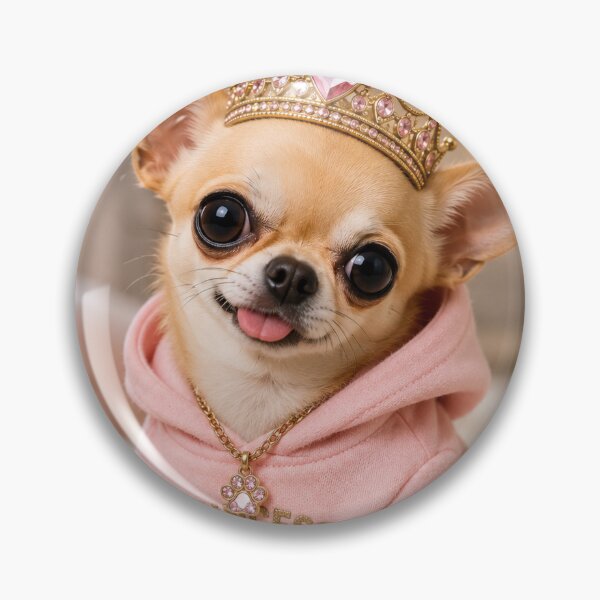 Item preview, rincess Chihuahua in Pink Hoodie designed and sold by BagFactoryUK.