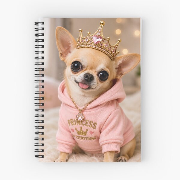 Item preview, rincess Chihuahua in Pink Hoodie designed and sold by BagFactoryUK.