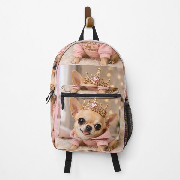 Item preview, rincess Chihuahua in Pink Hoodie designed and sold by BagFactoryUK.