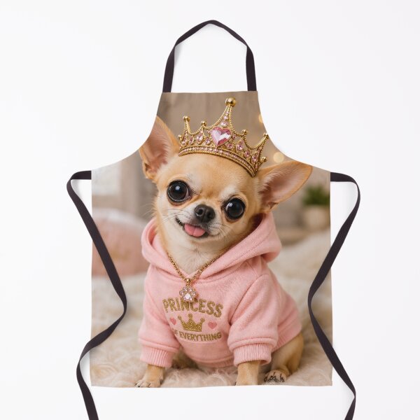 Item preview, rincess Chihuahua in Pink Hoodie designed and sold by BagFactoryUK.