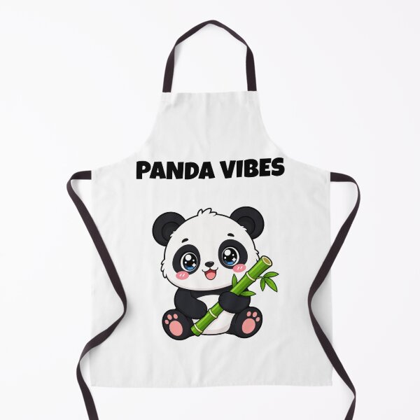 Item preview, Panda Vibes Cute Kawaii Panda with Bamboo designed and sold by BoosterShop.