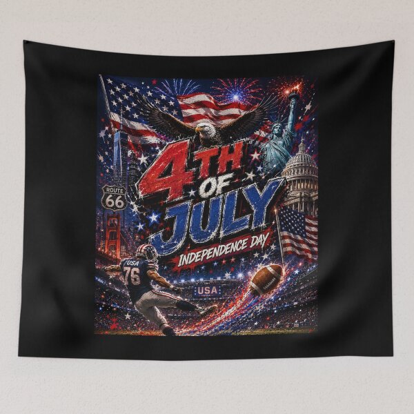 Item preview, 4th of July  USA independence Day| World Cup 2026 USA Soccer Merch | Football Fan Gear | USA Sports Apparel Tee|  Soccer worldcup ChampionshipSoccer World ver 4 designed and sold by CosmicNook1.