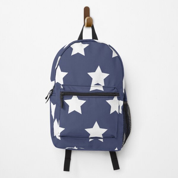 Item preview, Navy background with patriotic white stars designed and sold by Rue Market.