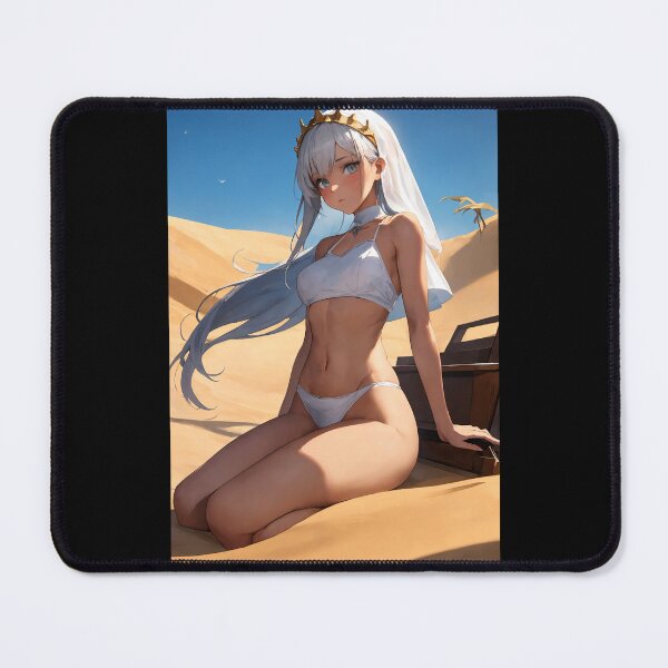 Item preview, Desert Princess Anime Girl with White Hair designed and sold by iloveanimechibi.