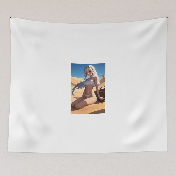 Item preview, Desert Princess Anime Girl with White Hair designed and sold by iloveanimechibi.