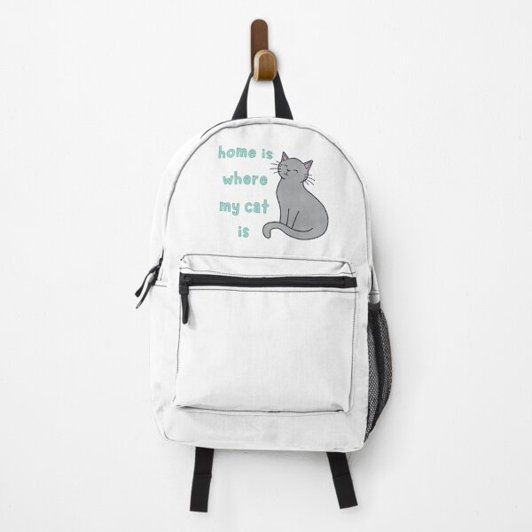 Item preview, Grey Cat Home Is Where My Cat Is Cute Funny designed and sold by winterpumpkin.