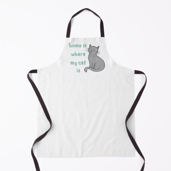Item preview, Grey Cat Home Is Where My Cat Is Cute Funny designed and sold by winterpumpkin.