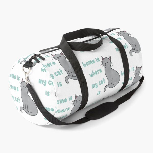 Item preview, Grey Cat Home Is Where My Cat Is Cute Funny designed and sold by winterpumpkin.