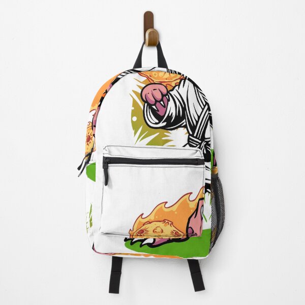 Item preview, Cute Dinosaur Karate Fighter with Fireballs Cartoon Vector Illustration designed and sold by phsycartwork.