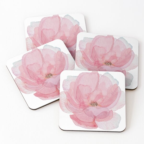 Item preview, Watercolor dusty pink Peony designed and sold by AquaPixelFusion.