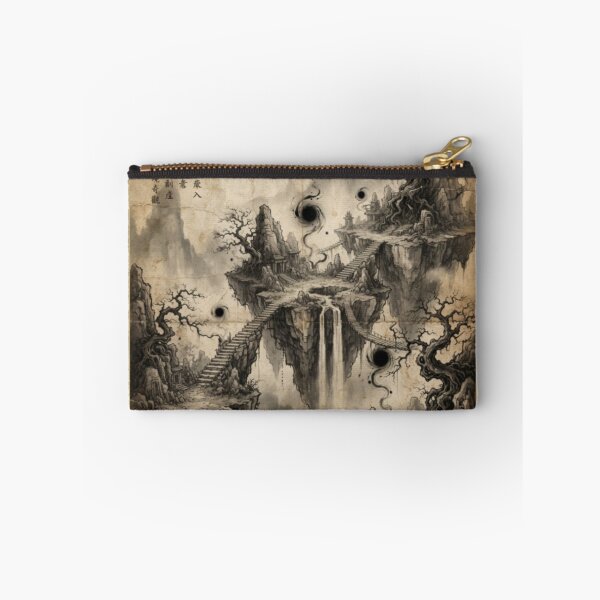 Item preview, Floating Magical Islands Sumi-e Ink Wash designed and sold by DuckOddity.