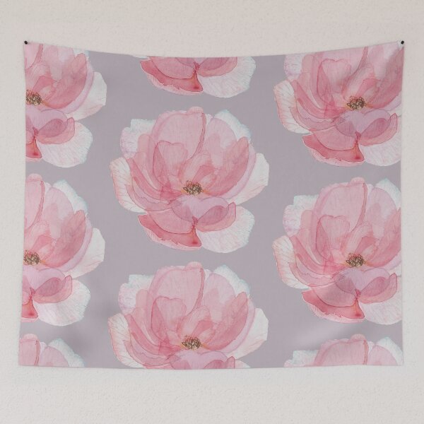 Item preview, Watercolor dusty pink Peony designed and sold by AquaPixelFusion.