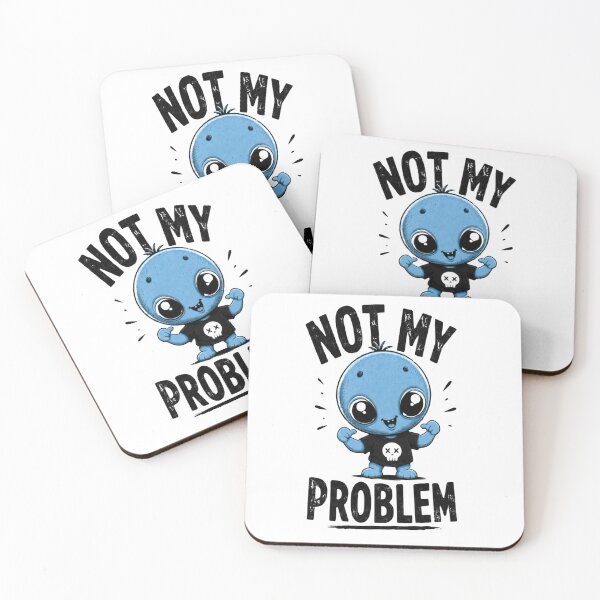 Item preview, Not My Problem Funny Alien Shirt | Cute Green Alien Graphic | Sarcastic Humor Vintage Tee designed and sold by Diesel outlaw .